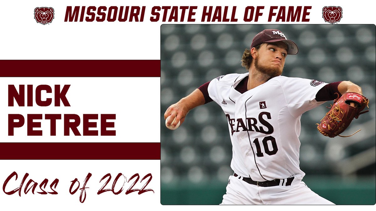 MissouriStBears's tweet photo. WELCOME TO THE HALL OF FAME!

🐻 Nick Petree 🐻 https://t.co/0d5G75pUOO