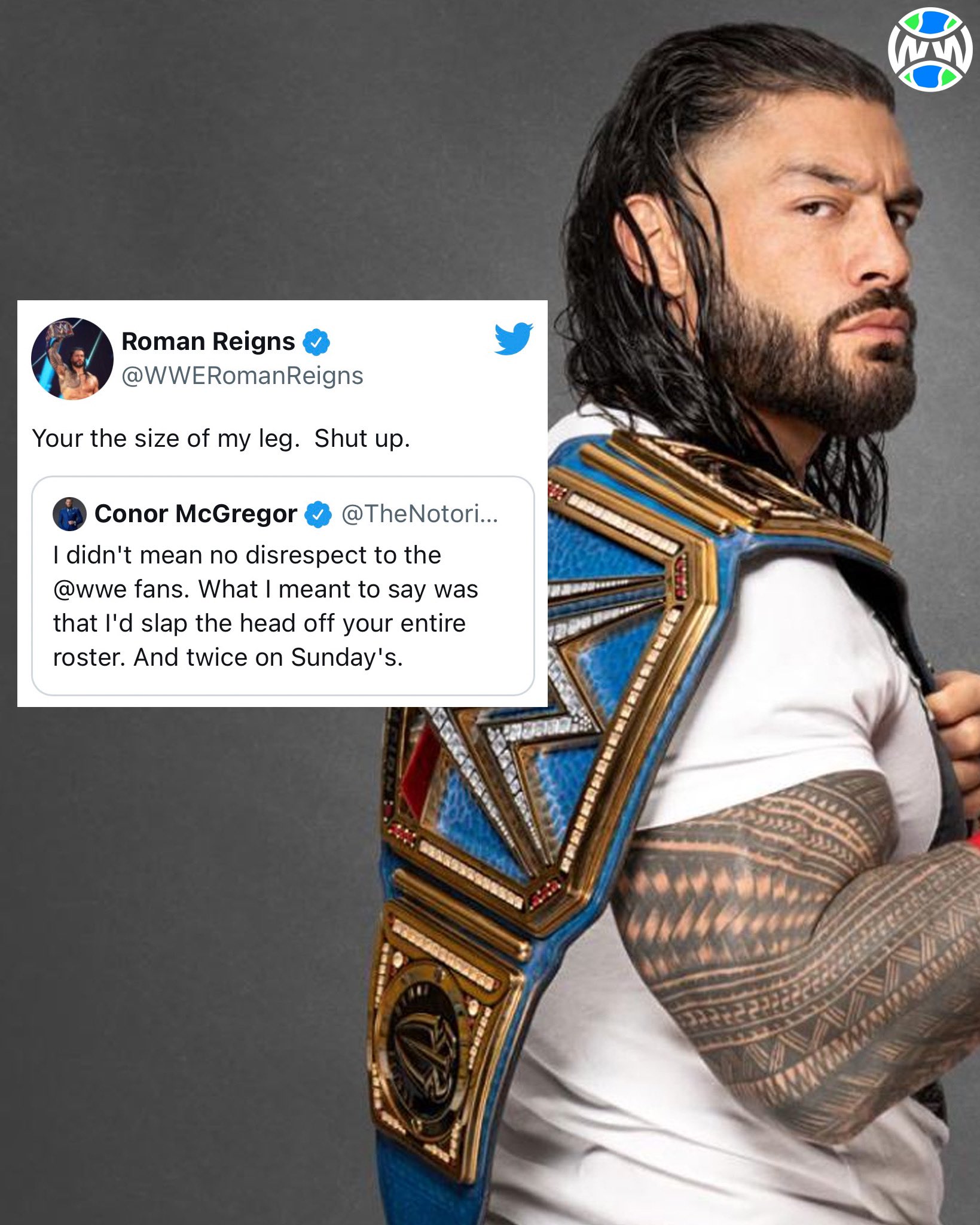 Roman reigns tweet sale