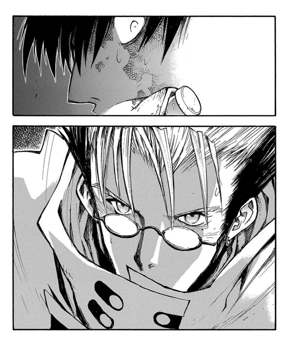 HHHHHH I'M SHAKING, VASH HAS ARRIVED TO SAVE WOLFWOOD'S ASS ONCE AGAIN THESE TWO ARE HERE FOR EACH OTHER 