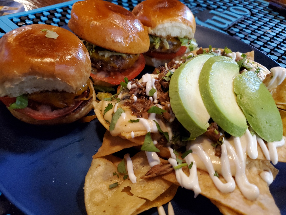 Aztec_Daves's tweet photo. Stay tuned for #Superbowl specials this week, serving sliders, nachos and waffle fries $15 plates for two and beer bucket and pitcher specials #AztecDaves https://t.co/Kts0i2KaRH