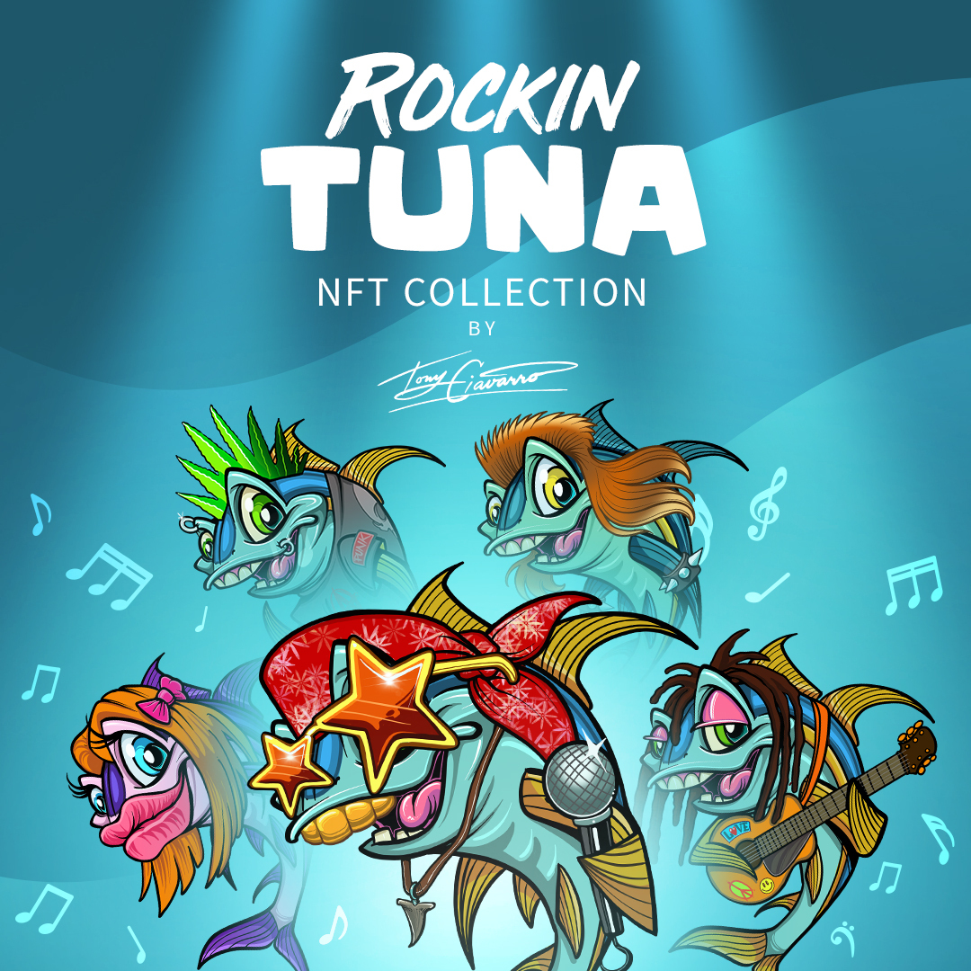 rockintuna's tweet photo. 🔥LESS THAN 9 REMAINING🔥

⌛️Minting and sale will close @rockintuna⌛️ 

☑️ Mint at https://t.co/IR563YiLd0 
☑️ Retweet &amp; ❤️

Amazing art by Tony Ciavarro. Solid roadmap and Team 🌊

#NFTs #NFTdrop #NFTCommmunity #rockintuna #NFTartist #NFTCollection #nftcollectors #tattoo https://t.co/4PxsctOtjr