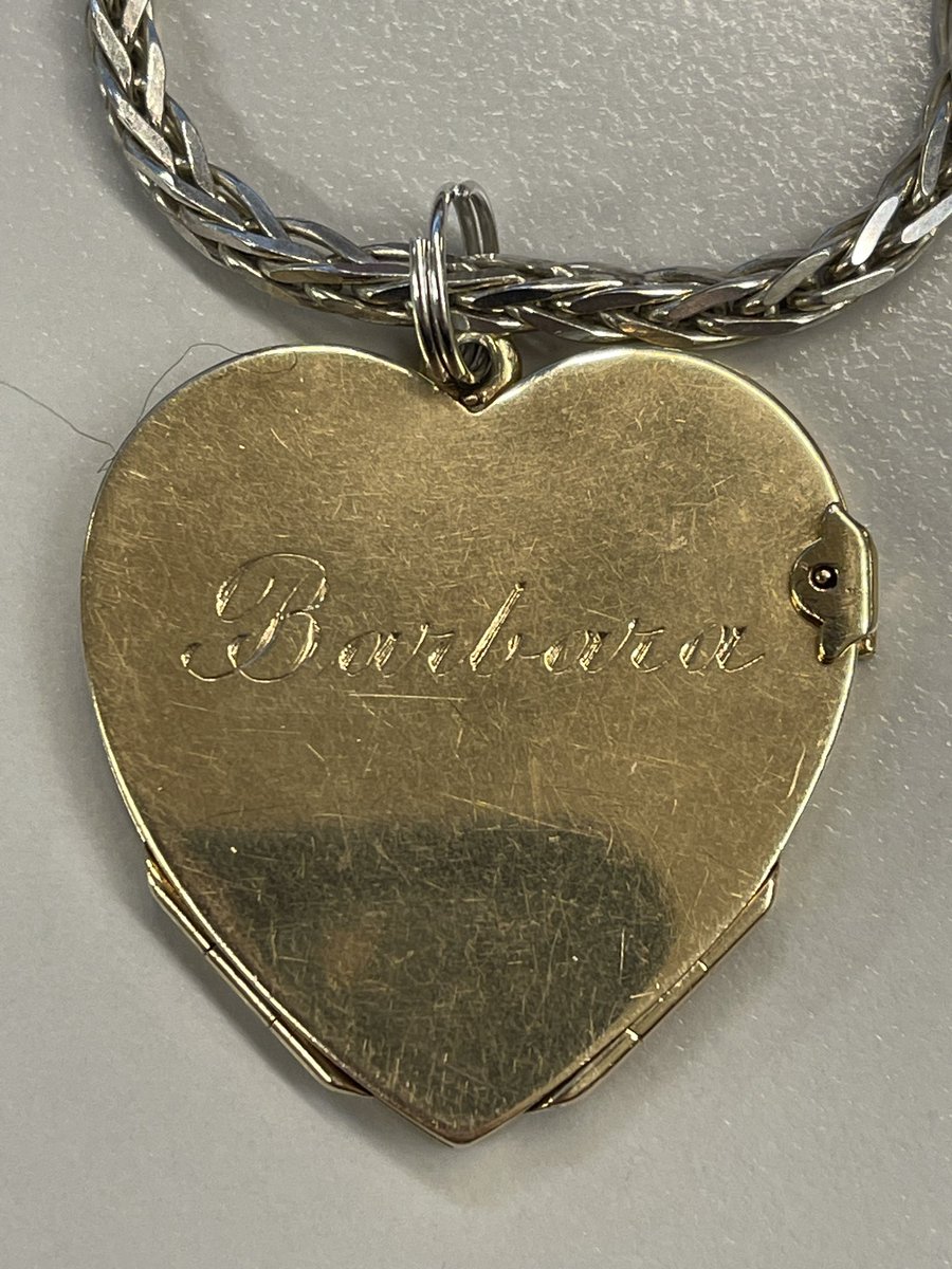 TheBarbaraCook's tweet photo. In honor of The Music Man’s opening night, a couple of photos of the locket Meredith Willson gave to Barbara Cook on opening night in 1957. https://t.co/OD0SHyXKMT