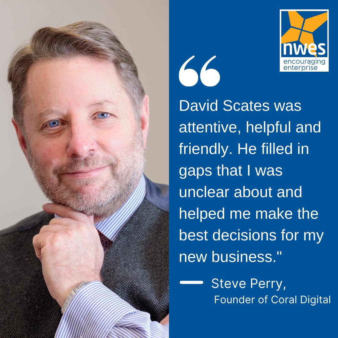 We received this wonderful feedback from Steve, who received advice from David, one of our business advisors

Steve is one of many new business owners who made the best start with our training and advice

For more on our free support call 01603 227840 or email info@nwes.org.uk