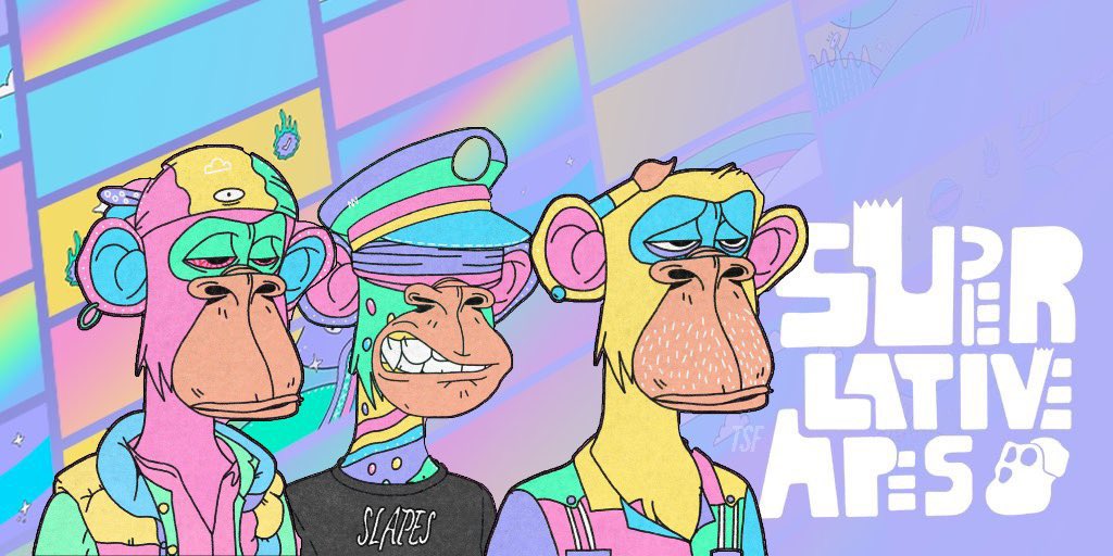 NFTswiper4489's tweet photo. @SilkkTheShocker By farrrr @SuperlativeApes!! hands down the best community I’ve been a part of! Since I’ve joined they’ve been nothing short of a family to me! Always supportive, loving, and helpful in any way they can be! #SLAPEIN before the snapshot 2/15, every #SLAPE held = free #MUTANTSLAPE https://t.co/FckbMBsgkx