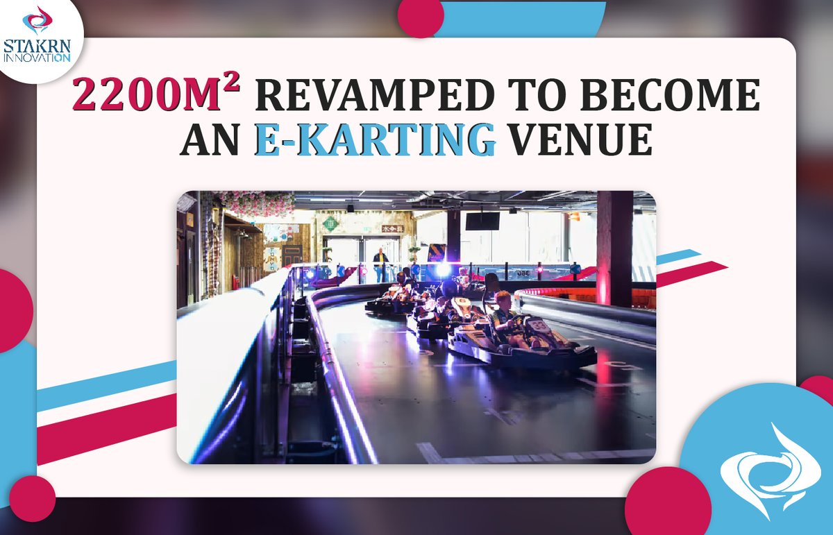 📢 New 2200m² entertainment venue in Yorkshire

What was a trampoline park in 2015 has now become a giant e-karting experience and entertainment venue!

Revamp your entertainment venue too with STAKRN Innovation⬇️
stakrn-innovation.com

#STAKRN #venue #entertainment #leisure