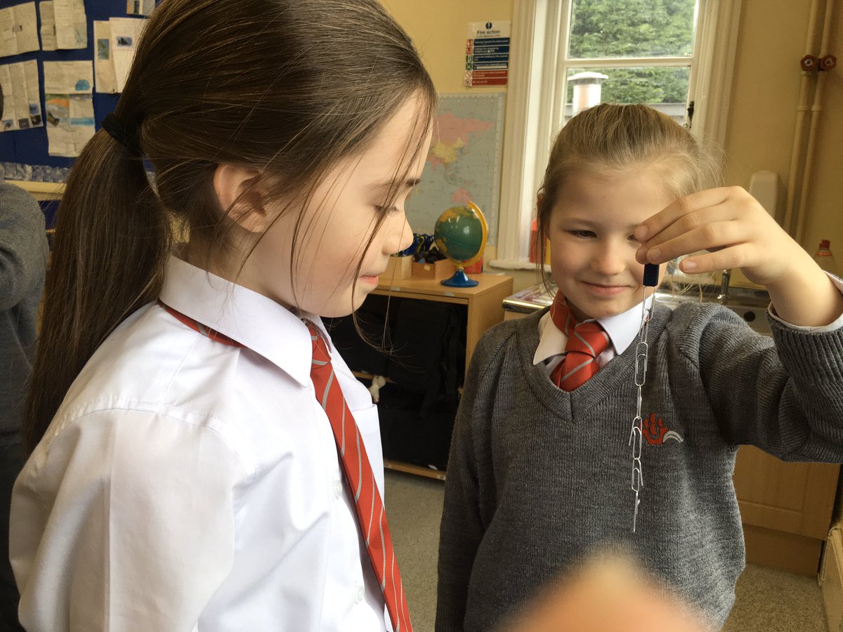 YMS_Year3's tweet photo. Year 3 have been learning about magnetism! Today's experiment was to test the strength of different magnets. Which one came out on top? 👩🏻‍🔬
#yateleymanorprep #science #teamwork #resilience #investigation #Year3 https://t.co/cTbPI0tmSv