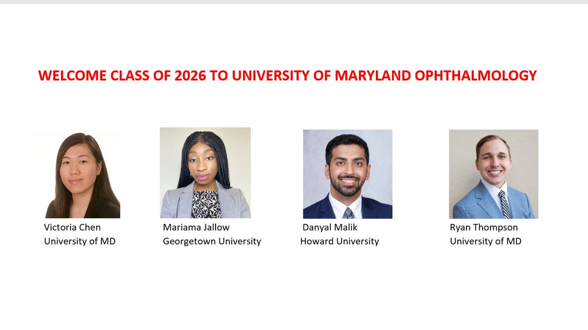 University of Maryland Ophthalmology tweet media