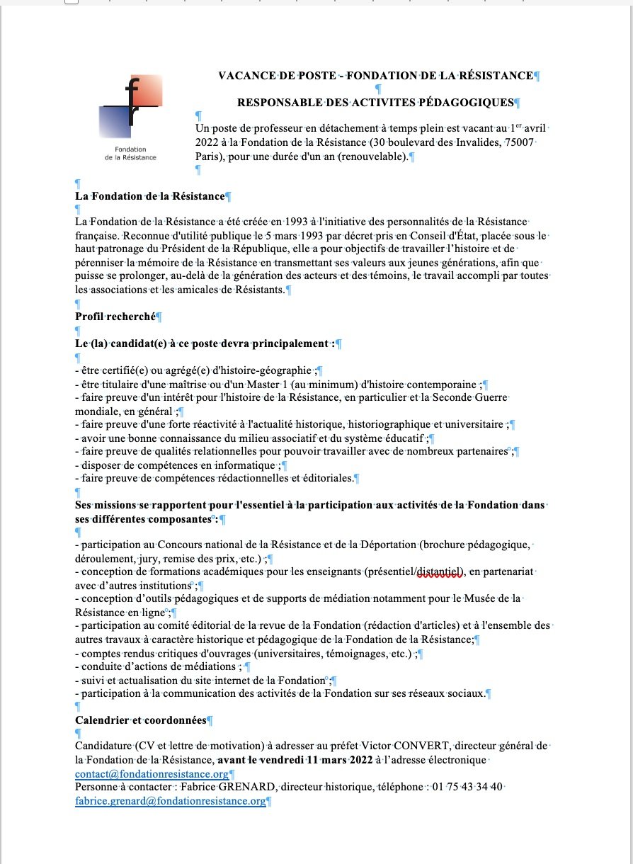 Calendrier Du Ravivage De La Flamme 2023 Fondation De La Résistance (@Fondationresist) / Twitter