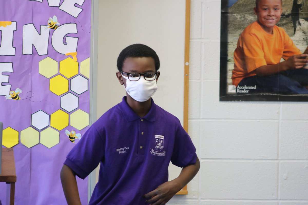 SLPS_INFO's tweet photo. After the smoke cleared at Carr Lane (23 rounds worth!) Tatum Harris is the winner! (Techniques was the winning word!) Summer Dixon, who fought valiantly for several rounds one on one, finished second.  Now on to the regionals in the Scripps National Spelling Bee!   @ScrippsBee https://t.co/YG4bknjPkw