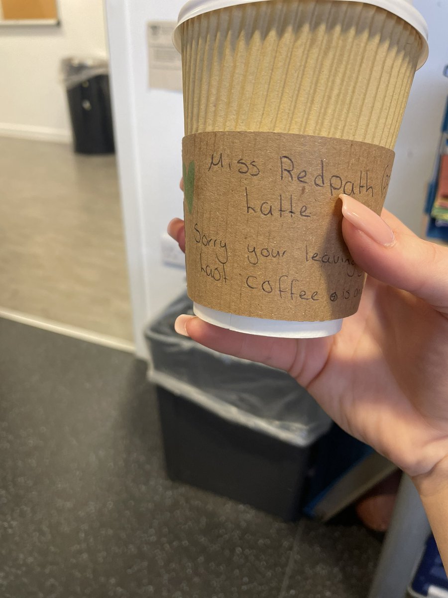 RedpathMiss's tweet photo. @DYWAyrshire @MissMac_Music service at its best. Last coffee on the house. ☕️ thank youuuuu 🤎 https://t.co/9sXjReISvl