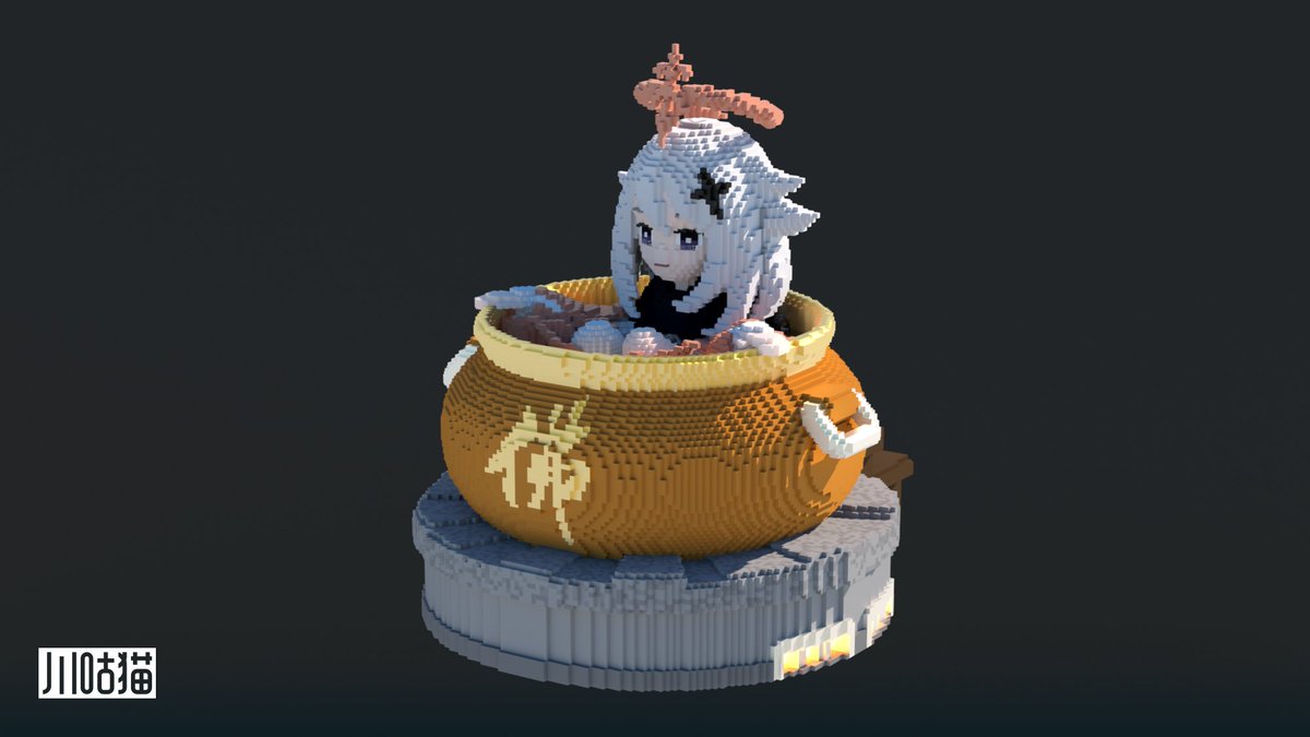 rnscat's tweet photo. Paimon in Minecraft
Paimon (GenshinImpact character)
#minecraft建築コミュ #Minecraft #Minecraftbuilds #マインクラフト  #voxel #voxelart #GenshinImapct #原神 #Paimon https://t.co/VmGtnqNSPC