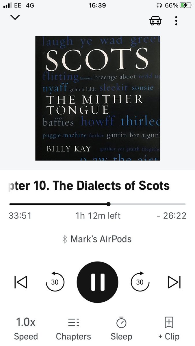 MarkThompStuff's tweet photo. You’ll not find a better, or more urgently necessary, explanation of Ulster-Scots, than this chapter from @billykayscot recent @audibleuk audio version of his landmark “The Mither Tongue”. #baith #thegither https://t.co/KSLjOmtY1L