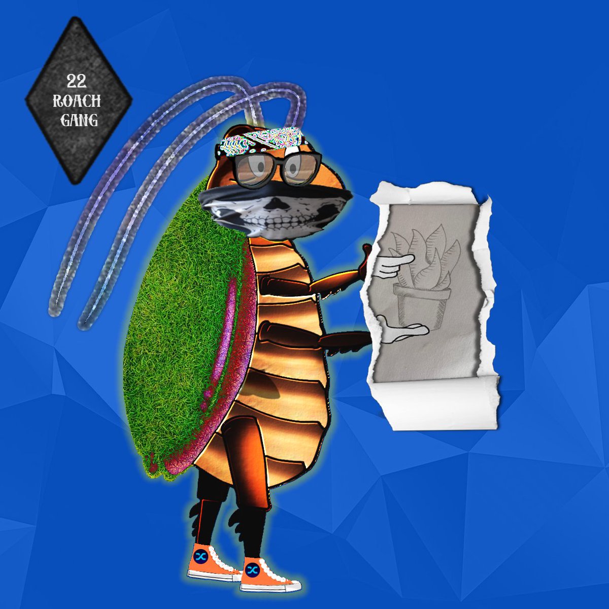 22RoachGang's tweet photo. Free Mint from 6pm today for 22 hours. Limited to 2 pieces per wallet. Transaction costs on Polygon you have to pay. Is currently between 1 and 10 cents;

#freemints #nft #22roachgang #rock #art #Giveaway #Polygon #roach #sketch #NFTartwork https://t.co/6kgGH0AJSC