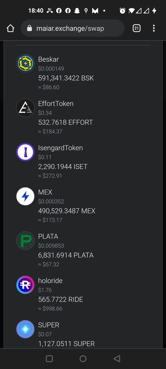 cosmin_f7's tweet photo. @getMaiar salut. Am o intrebare am beskar ,plata si super cumparate din maiar exchange si acum nu mai apar in optiunea sw swap nici ca monede. Apar decat pe statistica de cont. Stie cineva ce se întâmplă? Aici un printscreen https://t.co/PSnHkIopZx