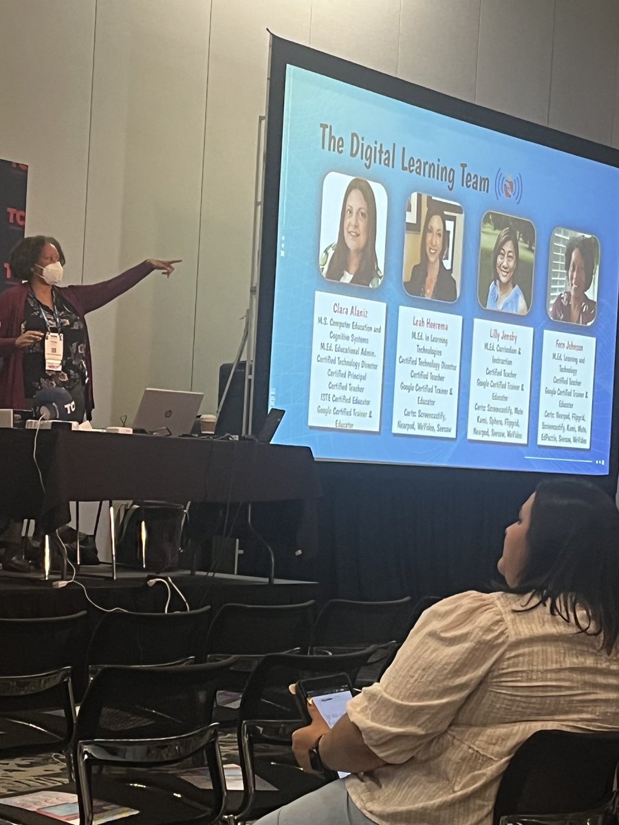FreyMatthew1's tweet photo. Plano ISD’s Fern Johnson and the Digital Learning Team at TCEA 2022.  Voice Notes.  Good stuff! ⁦@trudy_fern⁩ ⁦@LillyJensby⁩ ⁦@TechKnowLeah⁩ ⁦@techclara⁩ ⁦@pisdtech⁩ https://t.co/FWBg86jinI