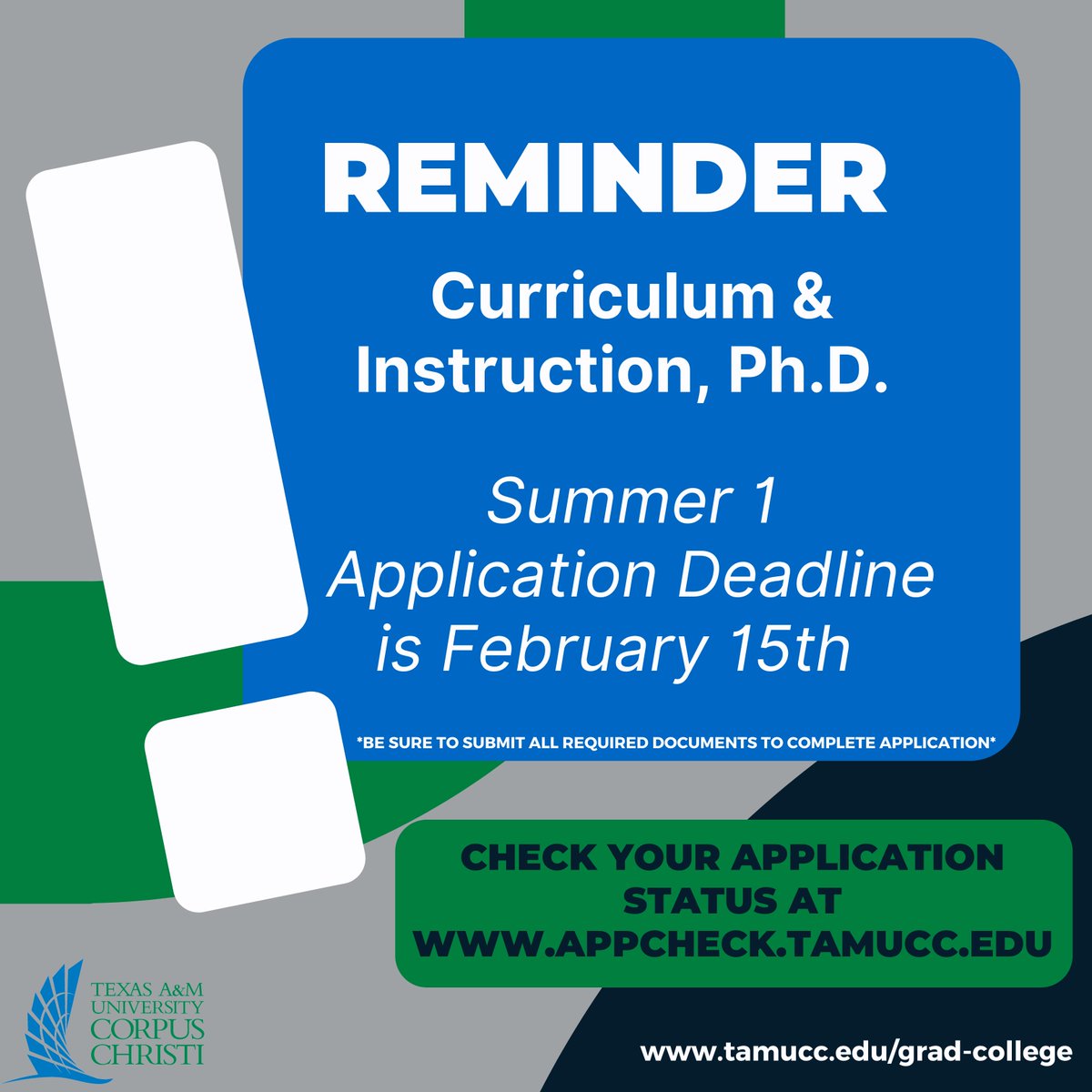 TAMU-CC Graduate Admissions tweet media