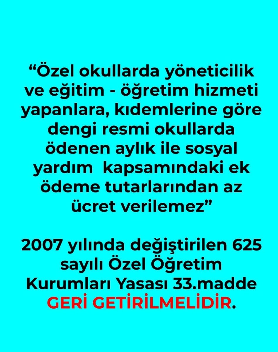 ozro_der's tweet photo. ÖMK'de yok sayılan özel sektördeki öğretmenler, açlık sınırının altında veya açlık sınırında maaşlarla karşı karşıya.

2007 yılında kaldırılan maaş denkliğimiz, eşit işe eşit ücret geri getirilsin. @tcmeb üzerine düşen görevi yerine getirerek sosyal adalet sağlansın. https://t.co/zXIlGEEgQq