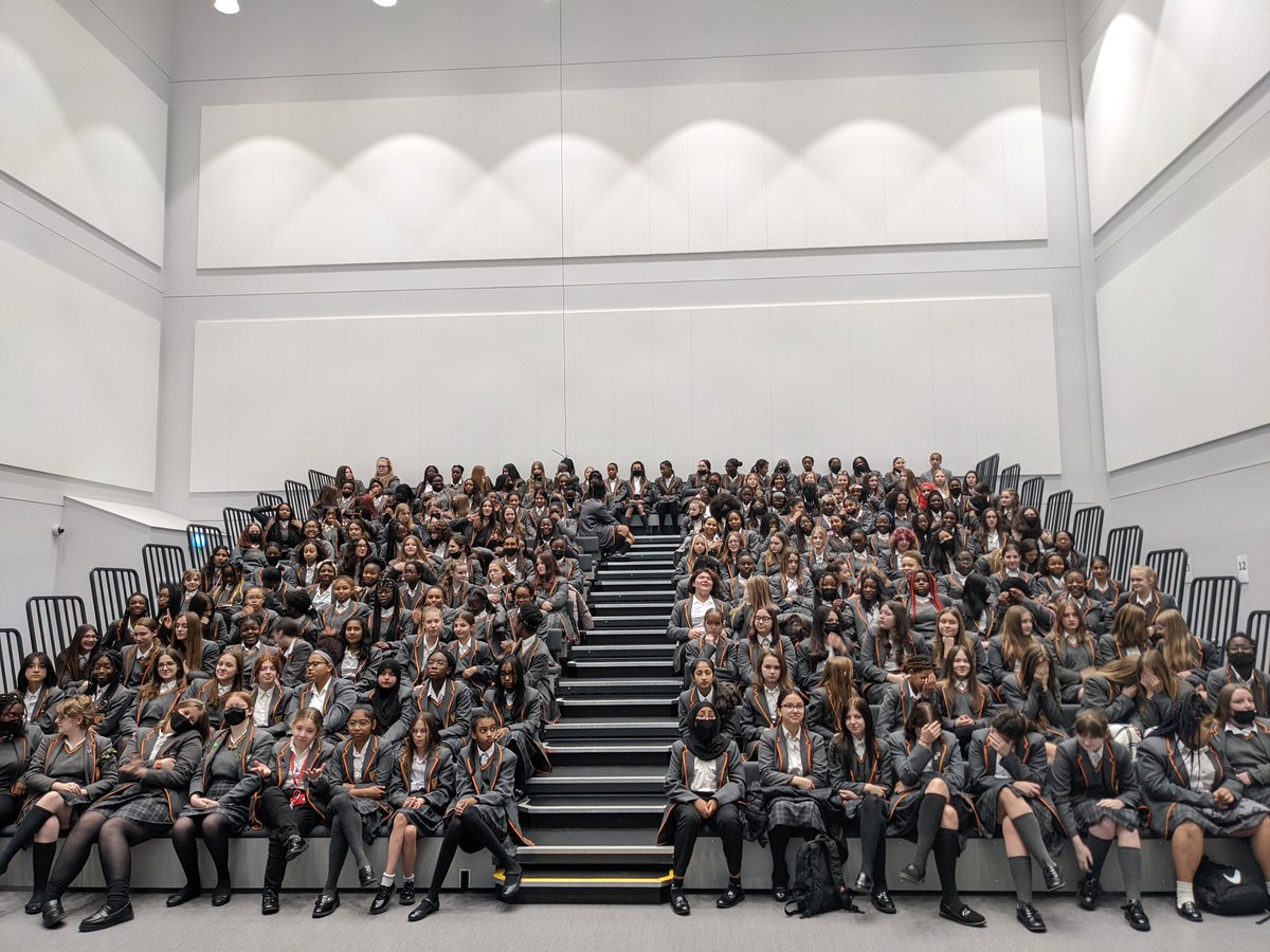 HARIScience's tweet photo. A huge thank you to @ms_olabode for talking to our young women about moving into STEM. One of the proudest teacher moments of my career #WomenInScience #WomenInSTEM #proudteachermoment https://t.co/NiE3eHIaso