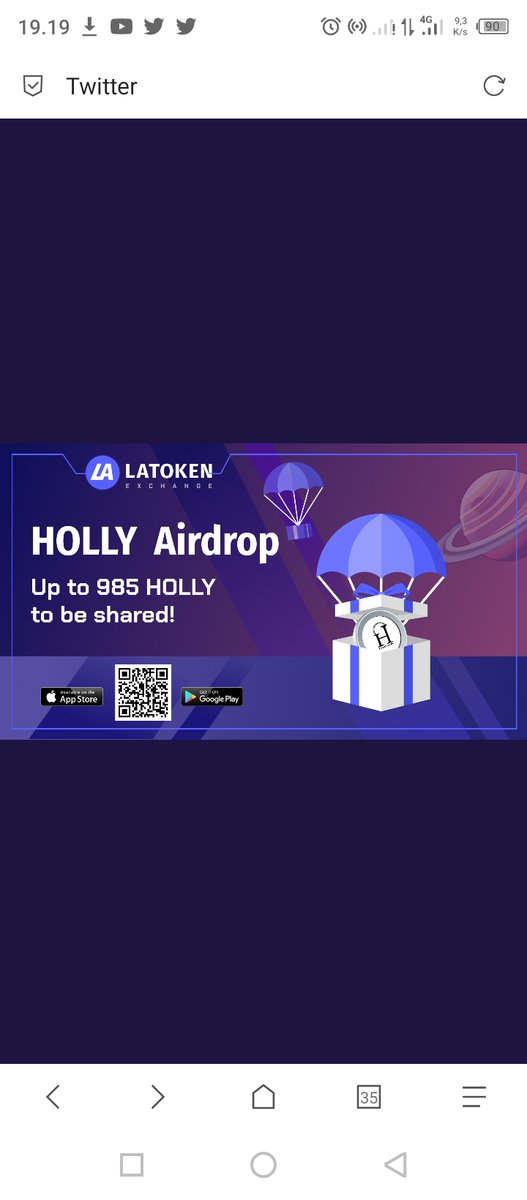 airessta's tweet photo. https://t.co/xhhs516Bd9 #LATOKEN #HollyCoin
Holly Coin Airdrop!

💰 $6 in HOLLY per winner
🔥 18700 winners
✅ Retweet and tag friends
📲 Register on #LATOKEN
➕ Buy at least 0.03 HOLLY

You can trade Bitcoin, MATIC, SHIB, ETH, ADA and more with rewards https://t.co/GC5hHssHmo