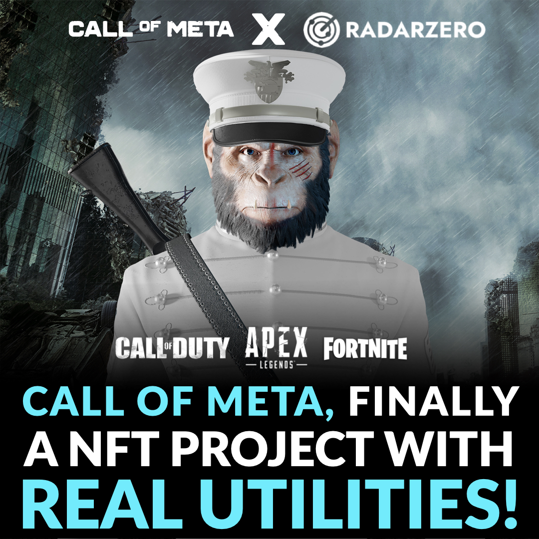 CallOfMeta_NFT's tweet image. 🚨Call of Meta #NFTs so different ?
🎮Play in tournaments such as #Fortnite , Apex, Warzone...
🔥Big partnership with Radarzero (leading E-sport with +200M users)  just been announced!

⏰Presale: FEB 15th 
👉Don’t miss it discord.gg/callofmeta
#eth #P2E