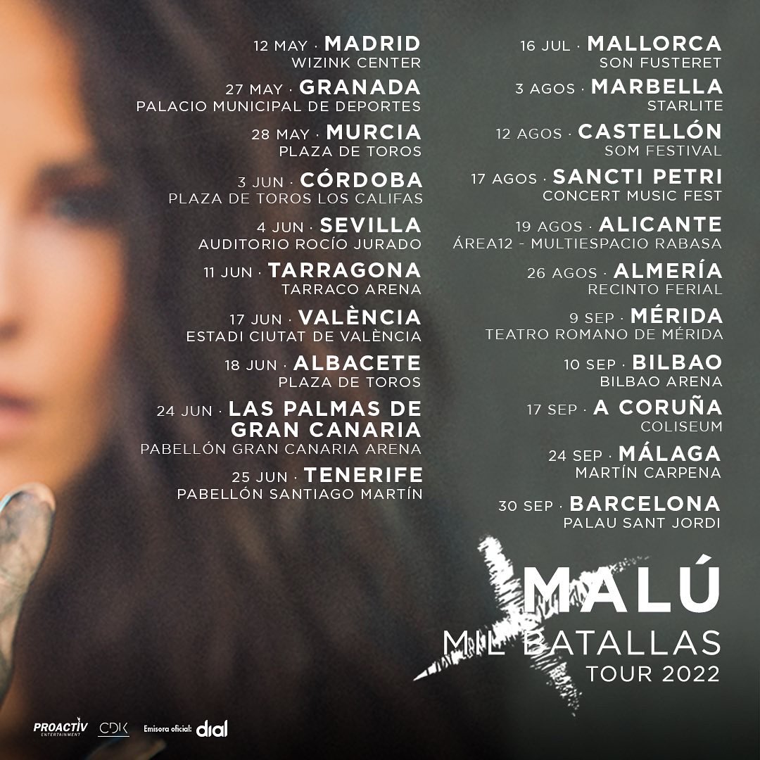 _MaluOficial_'s tweet photo. Mi gente!!! Tenemos nuevas fechas de nuestro #milbatallastour !!! Toda la info en https://t.co/2zFot2mTKg Vamoooooooooooos!!! 🤟🏼🤟🏼🤟🏼 https://t.co/2fwbb57WHZ