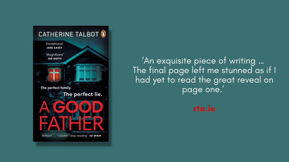 caittalbot's tweet image. My debut #AGoodFather was launched last year when all the bookshops were closed, which made it tough -but I was still delighted with the response and reviews. Today the @PenguinIEBooks paperback edition comes out and is available in bookshops across the country. Happier times.
