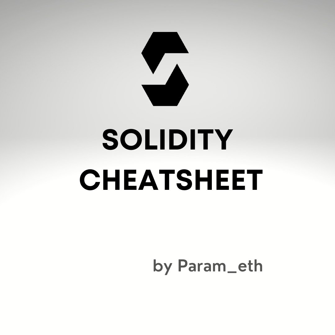 🚨 LAUNCHED 🚨

SOLIDITY Cheatsheet : A 15 page of Solidity cheatsheet for beginners.

To get your copy for FREE: 
✅ Drop 👋
✅ RETWEET this Tweet 
✅ FOLLOW me to get a copy in dm (Also keep your dms open 😉 face)