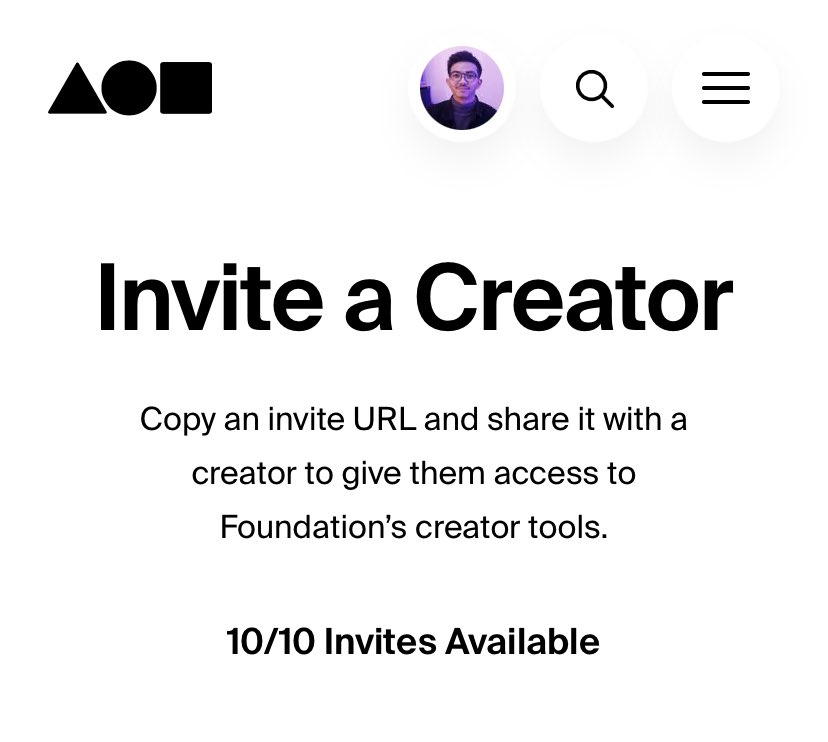 rizkiahmads's tweet photo. Hi Everyone! I’ve got 10/10 @withFND Invitation Available. 

- Tell someone who need it. 
- RT for visibility.
- Share your Best Artwork here &amp; I will send the Invitation by DM. 

🤝✨

#foundationinvite #NFTCommunity #NFTartist https://t.co/CxHtRNCe3c