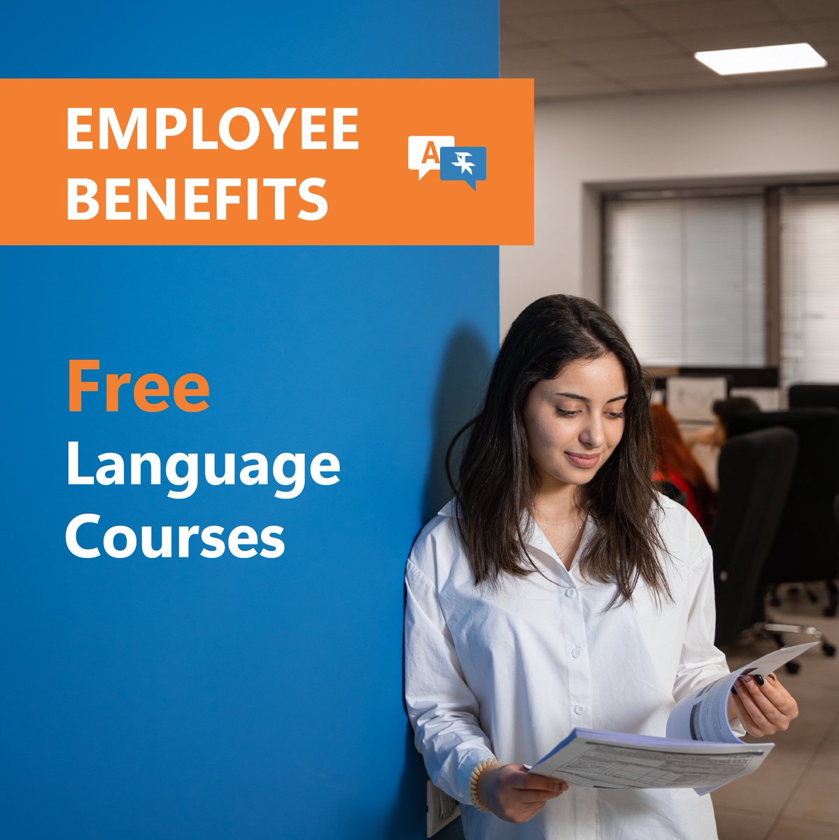 📚It’s a given that communication is a key part of our work. We therefore offer free language courses to our staff so they can do their jobs efficiently, comfortably and without difficulty.

#dispatchesperts #benefits #employee #languagecources