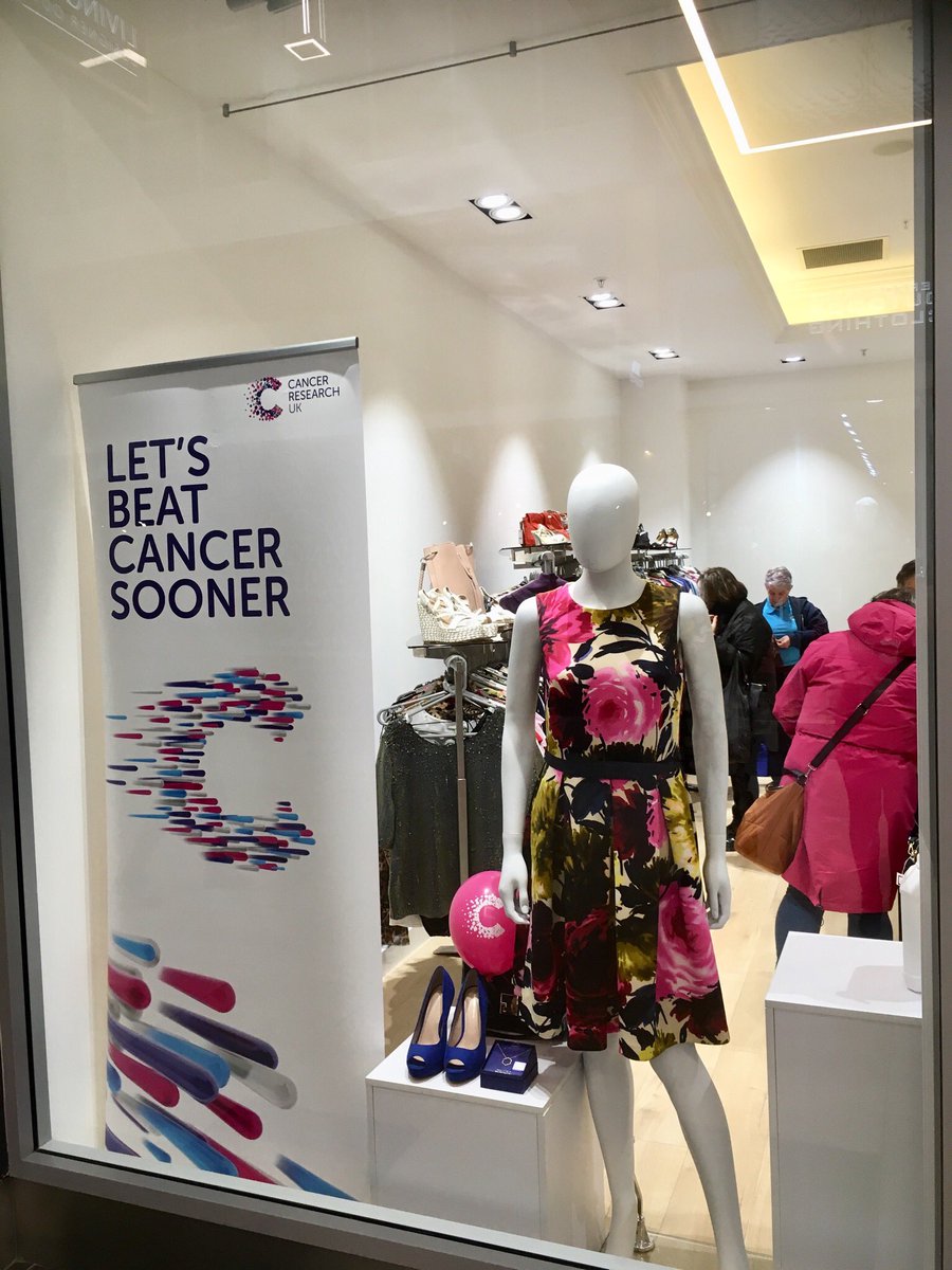 Thank you to Livingston Designer Outlet for choosing Cancer Research UK as your charity of the year and for this amazing opportunity to showcase charity shop fashion at our CRUK Pop Up Shop! <a href="/CRUKShops/">Cancer Research UK Shops</a>  #Livingston #shoppingsaveslives