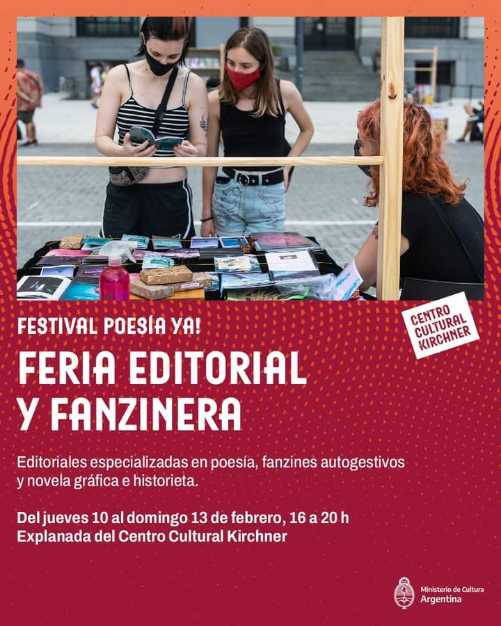 Hoy empieza el Poesía ya! Y vamos a estar en la feria junto con los libros de <a href="/pecesdeciudad__/">Peces de Ciudad</a>  y <a href="/caletaoliviaed/">Caleta Olivia Poesía</a>
Ojalá nos veamos allá!