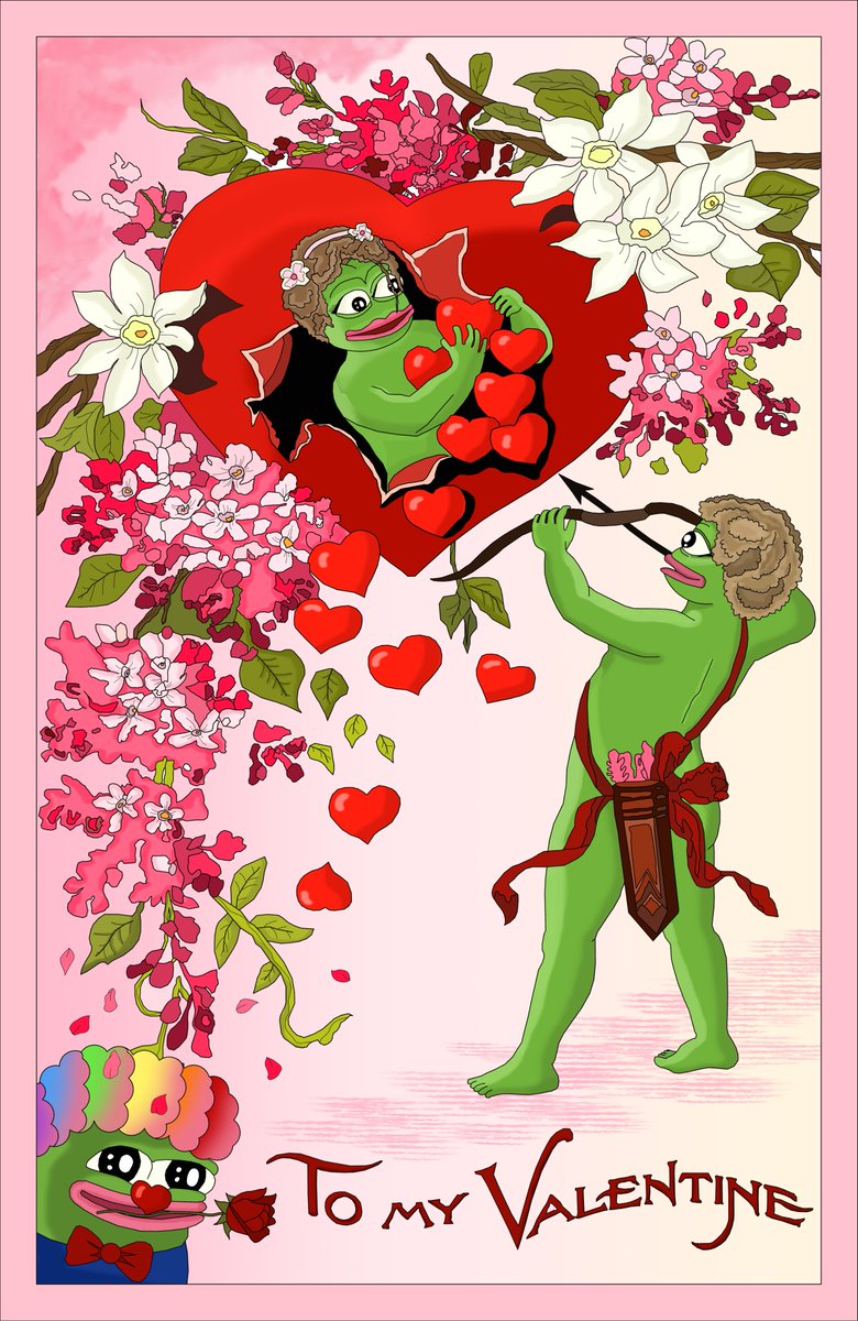 Hey! MY NEW DROP on @withFND 🥳🥳🥳
 
"Cupid Pepe" Valentine's day postcard.

Mr. <a href="/jaggedsoft/">jagged</a> <a href="/jaggedVIP/">SKOPfather</a>
I hope you like my new artwork.

Link:foundation.app/@yagia/pepe-a7…

I will be very grateful for likes and retweets <3
#NFTs #nft #NFTmarketplace #frogfam #pepe #ValentinesDay #frog