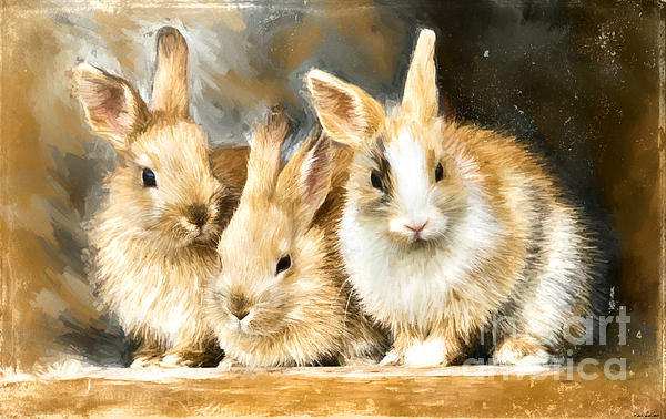 New artwork for sale! - 'Snuggle Bunnies' - tina-lecour.pixels.com/featured/snugg… @fineartamerica