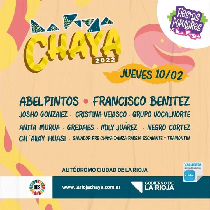 LaCoplerafolk's tweet photo. #Chaya2022 🌿 jueves 10 #Grilla 
:
:
:
:
#LaCopleraRadio #folklorelas24horas #festivales #LaRioja #artistas https://t.co/bJWAYfyTSe