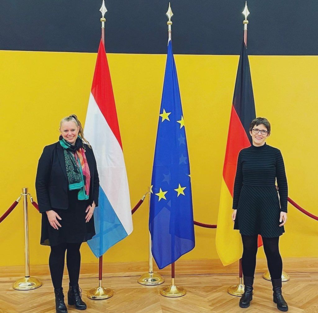 cdieschbourg_'s tweet photo. Thank you all for the warm welcome in #Berlin and a productive first meeting. I look forward to our cooperation.🇱🇺🇩🇪🇪🇺 @AnnaLuehrmann @SteffiLemke @bender_silvia https://t.co/obnzO9RR4t