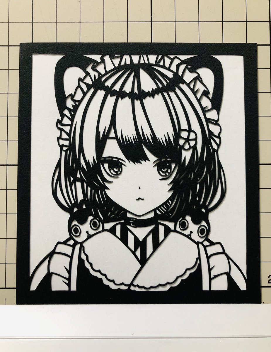 バーチャルライバー、戌亥とこさん。

#戌亥とこ
#いぬいらすと
#切り絵 