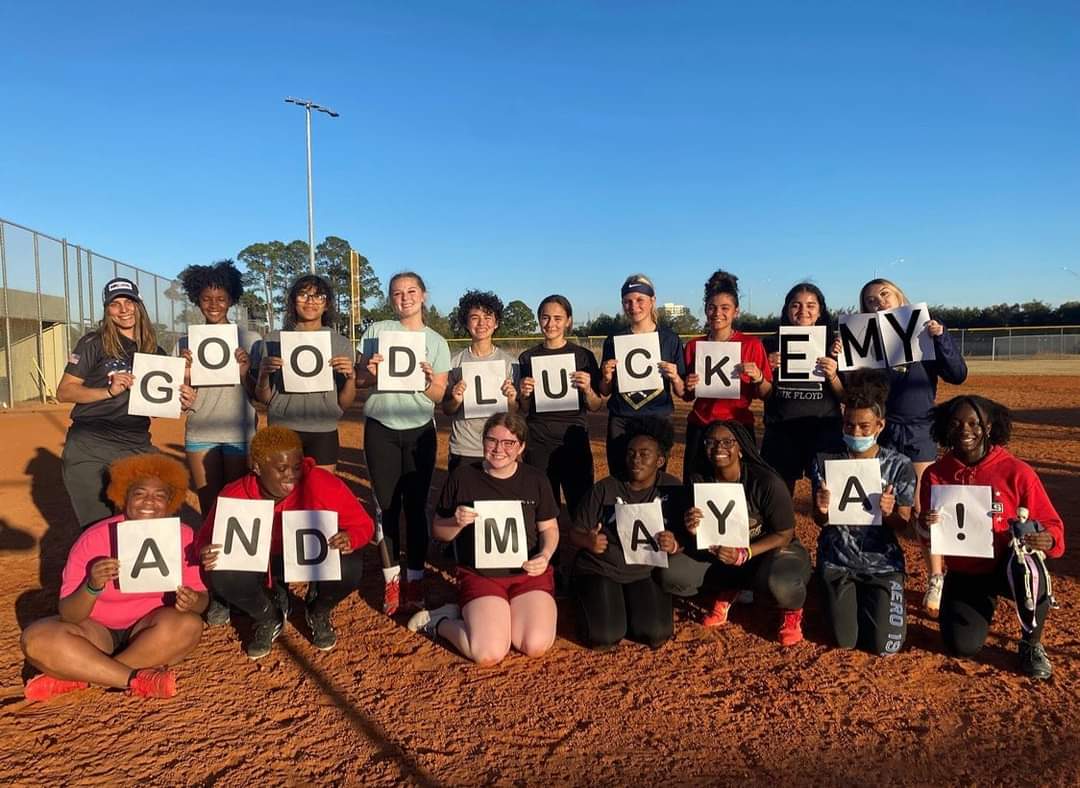 Good luck at <a href="/FHSAA/">FHSAA</a> State Weightlifting today Emy and Maya, from your <a href="/WekivaSoftball/">Stang Gang</a> teammates!