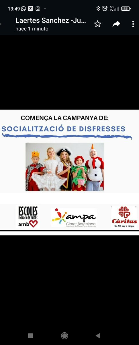 ☝🏼Què necessitem: disfresses i complements nous o en bon estat. 
⌚ Quan: dilluns 14 de febrer a divendres 18 de febrer.
👉🏼 On: A contenidors que trobareu a l'entrada d'infantil (C/Nàpols) i al vestíbul de consergeria en horari escolar.
Moltes gràcies per col·laborar 😘
