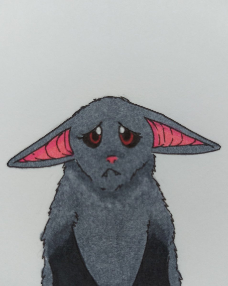 RavenLouArt's tweet photo. And it is done. As promised I'll give you a thread on my concept of the species demon today, so stay tuned :3 #Originalart #OC #Sunako #RavenLou #RavenLouArt #demon #animalform #bat #longearbat #arteza #artezaeverblendmarkers https://t.co/JGbM4hwtdO
