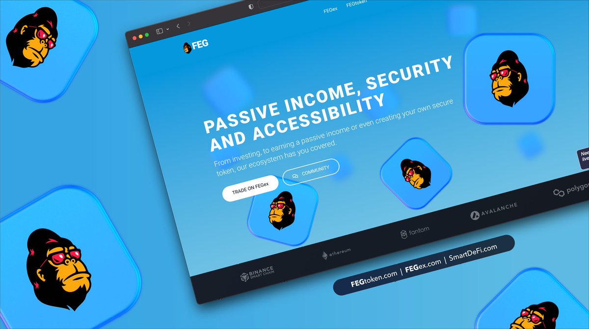 FEGtoken's tweet photo. Check out the refreshing new https://t.co/3UiQAAsry3 site!

Looks amazing and so easy to navigate.

👍❤️🦍

#FRESH #Overhaul #FEG #BNB #Ethereum @lifeisdefi @RTRcrypto https://t.co/3qlb1JPT7G