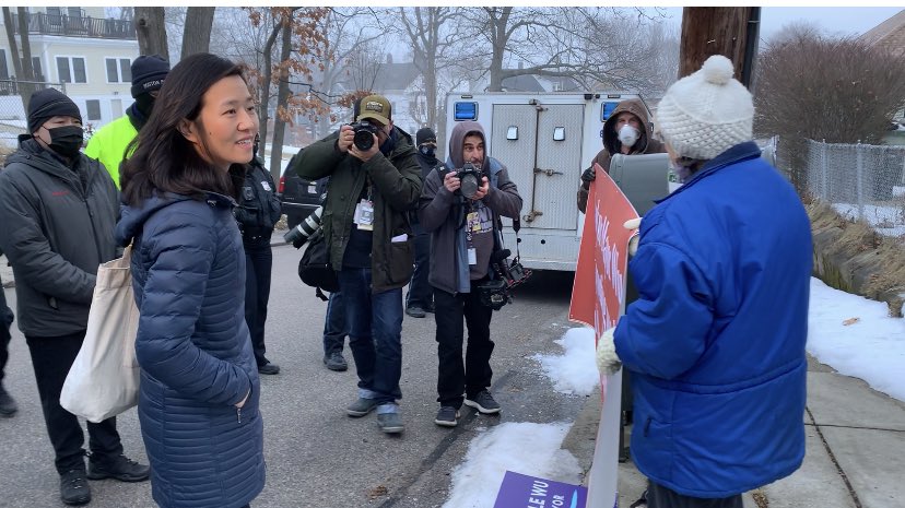 JeffNBCBoston's tweet photo. NEW: Mayor Michelle Wu tells us Boston Public Schools will not lift its mask mandate on February 28. @NBC10Boston https://t.co/ds9EZdqXZb