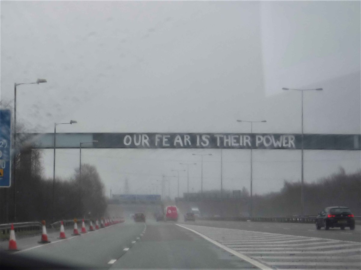NWHistGraffiti's tweet photo. One for @Viral_Archive seen on the M61 https://t.co/5icEJ1BWvL