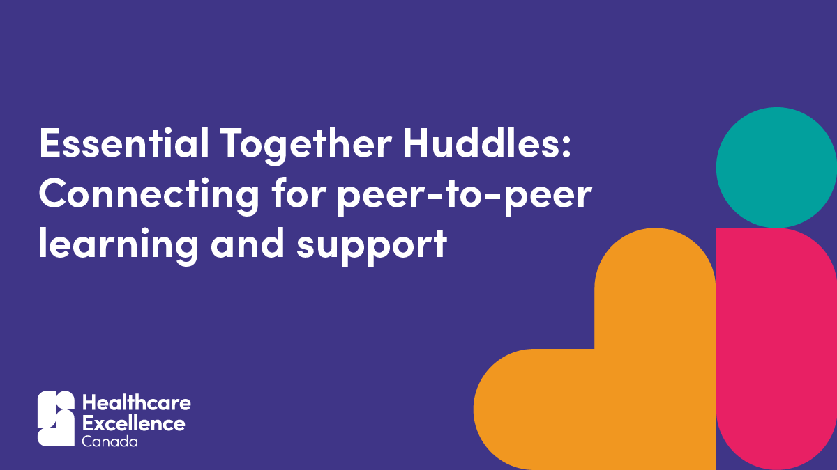 HE_ES_Canada's tweet photo. Join @PFEAMorin and Anne O’Riordan for the upcoming #EssentialTogether huddle. They’ll share experience from @KingstonHSC and factors that fostered or challenged the role of patient/family partners at all levels. Join the conversation: https://t.co/ZG7aD95dRk https://t.co/tTtGLC9bkR