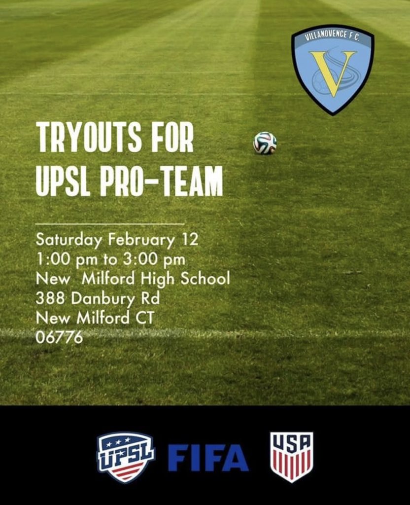 The moment everyone has been waiting for everyone is welcome!🔵🟡🟡
Please fill out the registration for tryout link! 

villanovencefc.com/registration/t…