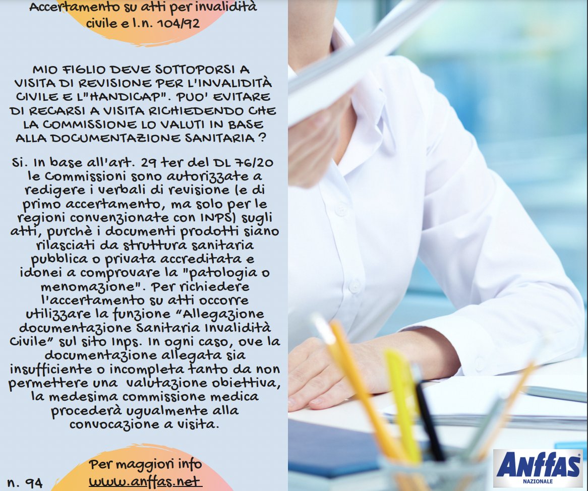 AnffasC's tweet photo. Diffondiamo tre nuove #pilloleinformative redatte da @anffas_nazionale su alcuni specifici profili connessi al riconoscimento dell' #indennitàcivile e alla #legge10492👇 
https://t.co/On18J6EnPw
#anffas #disabilità #informazioneinpillole https://t.co/QM39XJBdXY