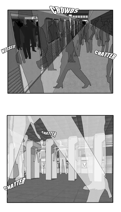 "What happens when a person who attracts crowds with their looks, and a person who hates crowds are in one place?"  1/2✨

Old Persona 5 comic I did for patreon in 2017 