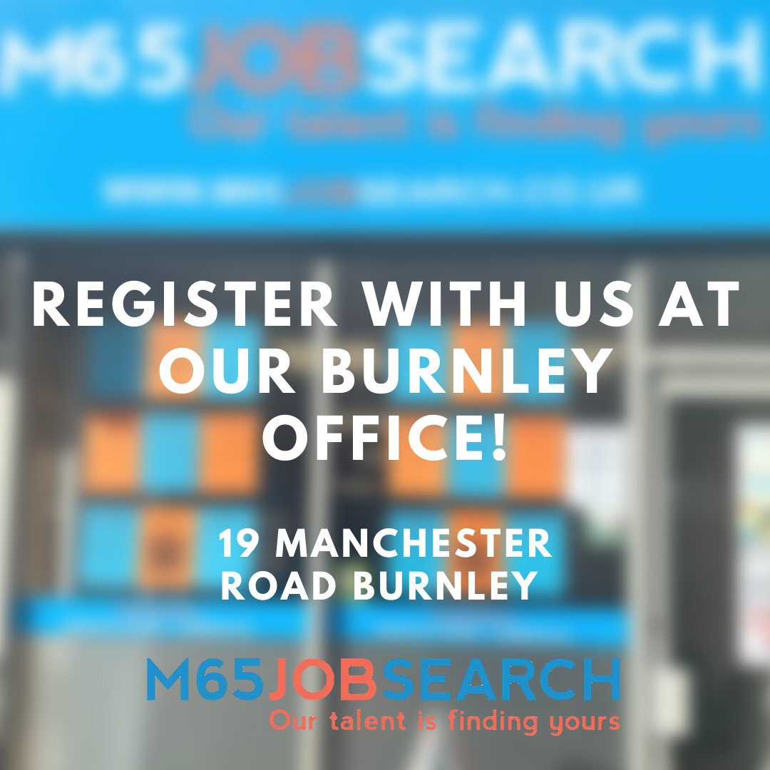 Register with us at our Burnley Office! We are open Monday to Thursday 8:30 - 5pm and till 4pm on Fridays! Find us at 19 Manchester Road in Burnley 💙
#register #registerwithus #recruitment #recruitmentservices #lookingforwork #burnley #lancashire #jobsearchuk #blackburn #preston