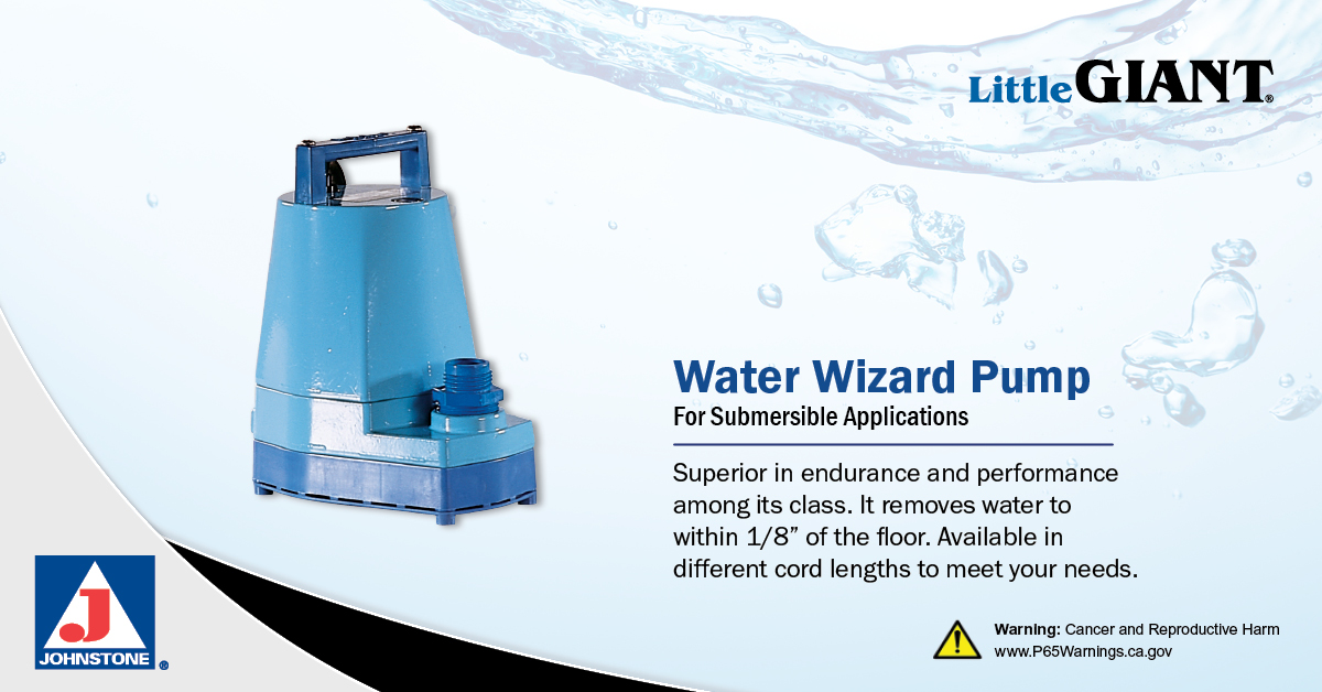JohnstoneMOIL's tweet photo. The Water Wizard Pump is a great tool for jobs that involve water removal. Little Giant’s 5-Series is the embodiment of endurance and performance from a utility pump. See more at https://t.co/sPgVFtIcN5
#JohnstoneSupply #UtilityPumps #HVAC https://t.co/nnUaQLzPTA