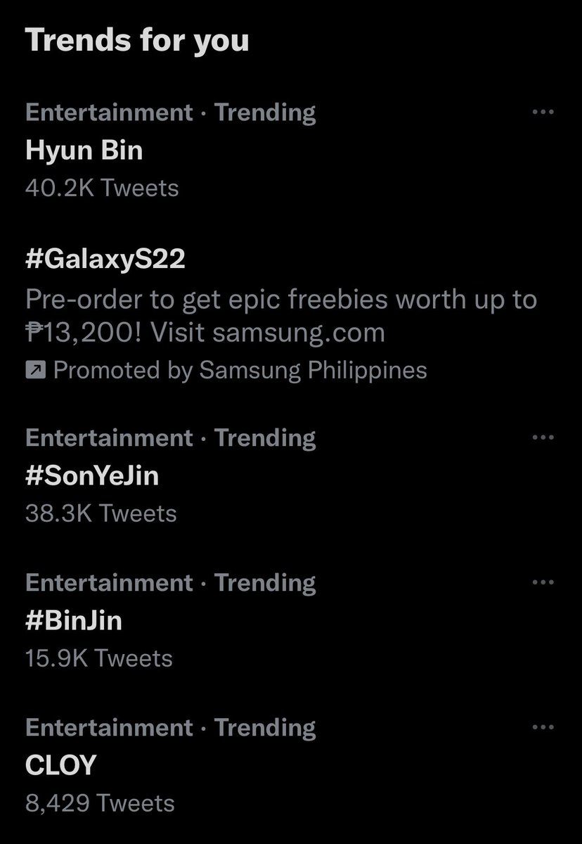 april272022's tweet photo. Trending in all fronts ❤️❤️❤️

Congratulations!

#HyunBin
#SonYejin 
#BinJin
#CLOY https://t.co/vuaJH7SIuz
