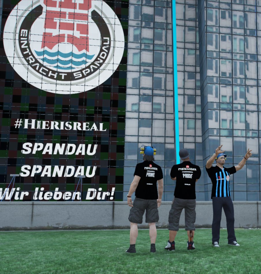 XsisDE's tweet photo. Für @EinSpandau ! Ein weiterer Spieltag. Wir lassen uns nicht Lumpen und zeigen selbst in Los Santos wo der Frosch die Locken hat! @Broeki2, wir erwarten wieder ein Hochqualitativen Kommentator, Spaß und definitiv keine Technischen Probleme. Wie bereits von dir gewohnt. #EINSwin https://t.co/QIGqn75i0L